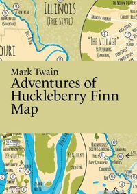 Cover image for Mark Twain: Adventures of Huckleberry Finn Map
