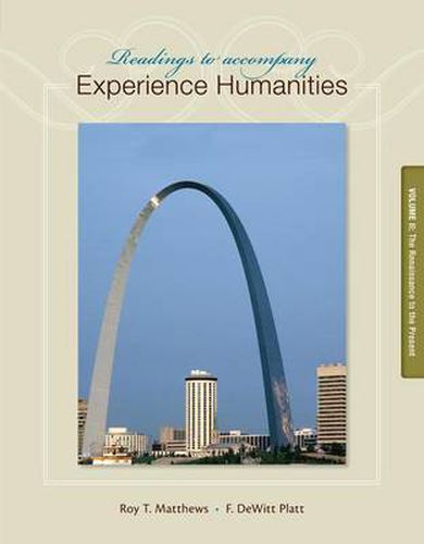 Cover image for Readings to Accompany Experience Humanities, Volume 2: The Renaissance to the Present