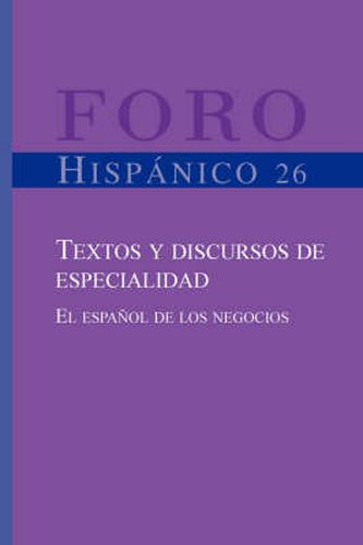 Cover image for Textos y Discursos de Especialidad: El Espanol de los Negocios
