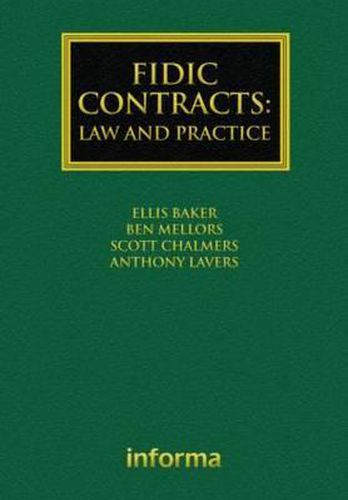 Cover image for Fidic Contracts: Law and Practice