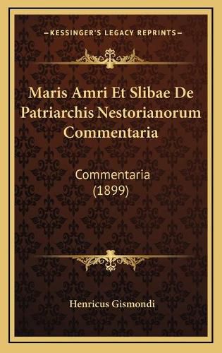 Cover image for Maris Amri Et Slibae de Patriarchis Nestorianorum Commentaria: Commentaria (1899)