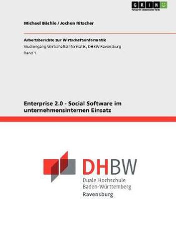 Cover image for Enterprise 2.0 - Social Software im unternehmensinternen Einsatz