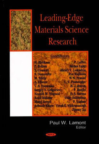 Cover image for Leading-Edge Materials Science Research