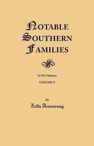 Cover image for Notable Southern Families