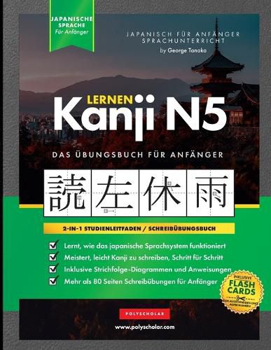 Cover image for Lernen Kanji N5 Arbeitsbuch fuer Anfaenger