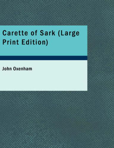 Cover image for Carette of Sark