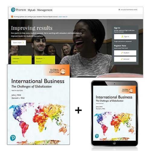 Cover image for International Business: The Challenges of Globalization, Global Edition + MyLab Management with eText