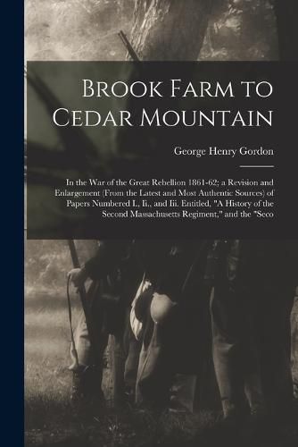 Brook Farm to Cedar Mountain