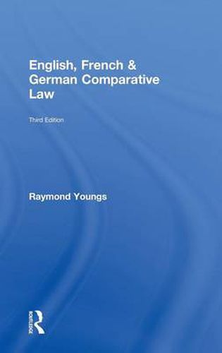 Cover image for English, French & German Comparative Law