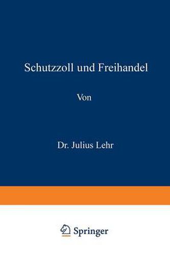 Cover image for Schutzzoll Und Freihandel