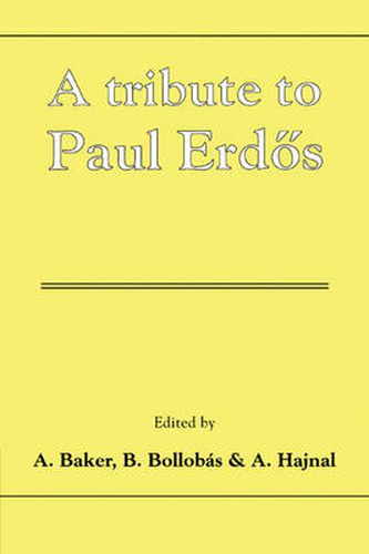 Cover image for A Tribute to Paul Erdos