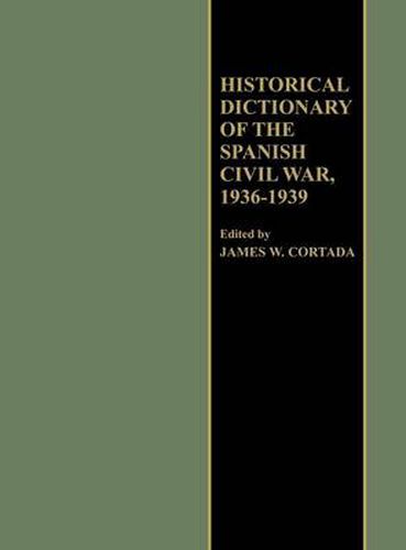 Cover image for Historical Dictionary of the Spanish Civil War, 1936-1939