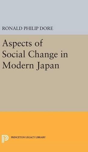 Cover image for Aspects of Social Change in Modern Japan