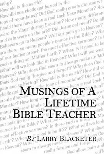 Cover image for Musings of a Lifetime Bible Teacher