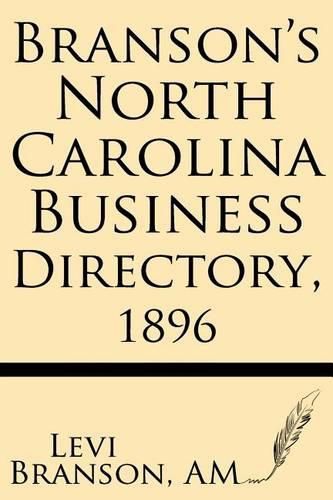 Cover image for Branson's North Carolina Business Directory, 1896