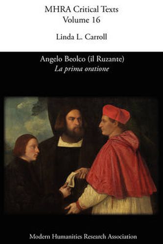 Cover image for Angelo Beolco (il Ruzante), La Prima Oratione