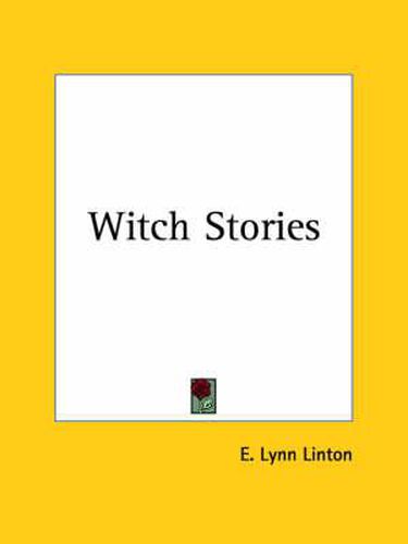 Cover image for Witch Stories (1861)