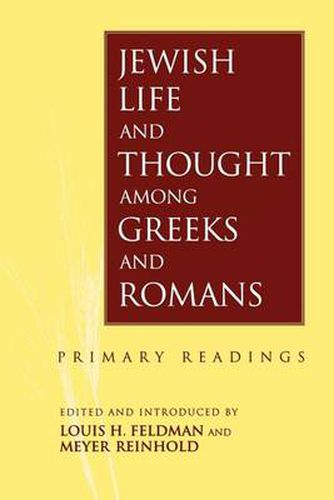 Cover image for Jewish Life and Thought among Greeks and Romans