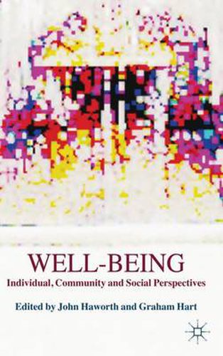 Cover image for Well-Being: Individual, Community and Social Perspectives