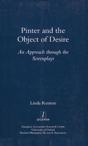 Cover image for Pinter and the Object of Desire: An Approach Through the Screenplays