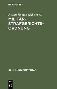 Cover image for Militarstrafgerichtsordnung