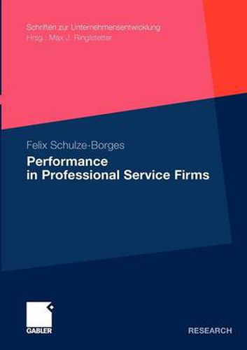 Cover image for Performance in Professional Service Firms