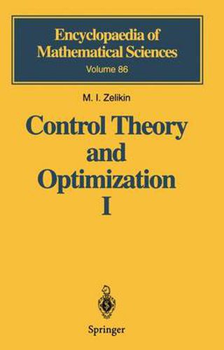 Cover image for Control Theory and Optimization I: Homogeneous Spaces and the Riccati Equation in the Calculus of Variations