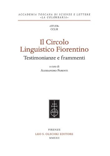 Cover image for Il Circolo Linguistico Fiorentino