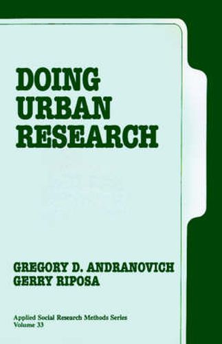 Cover image for Doing Urban Research