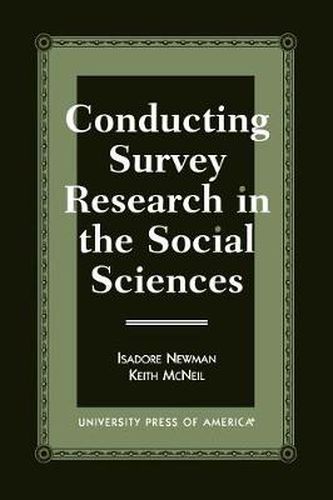 Cover image for Conducting Survey Research in the Social Sciences