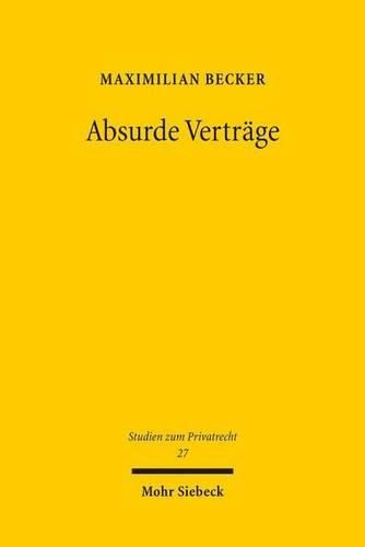 Cover image for Absurde Vertrage