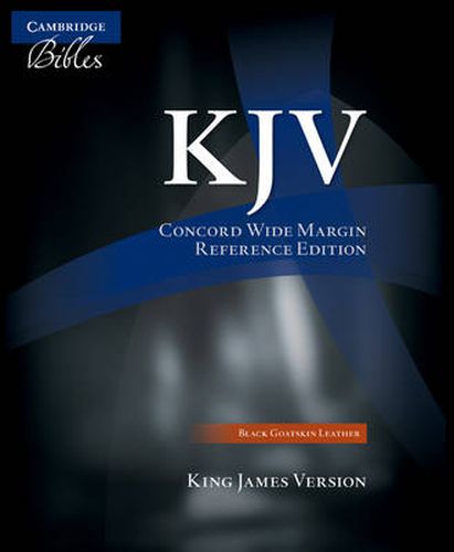 Cover image for KJV Concord Wide Margin Reference Bible, Black Edge-lined Goatskin Leather, KJ766:XME