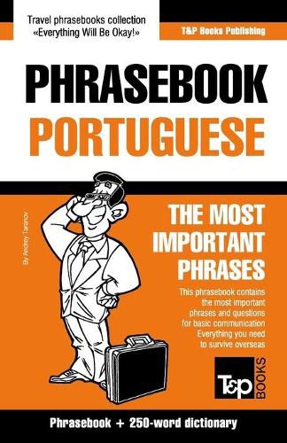 Cover image for English-Portuguese phrasebook and 250-word mini dictionary