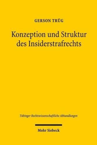 Cover image for Konzeption und Struktur des Insiderstrafrechts