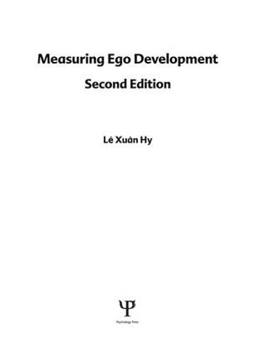 Cover image for Measuring Ego Development