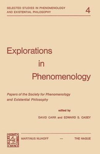 Cover image for Explorations in Phenomenology: Papers of the Society for Phenomenology and Existential Philosophy