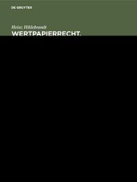 Cover image for Wertpapierrecht. Allgemeiner Teil