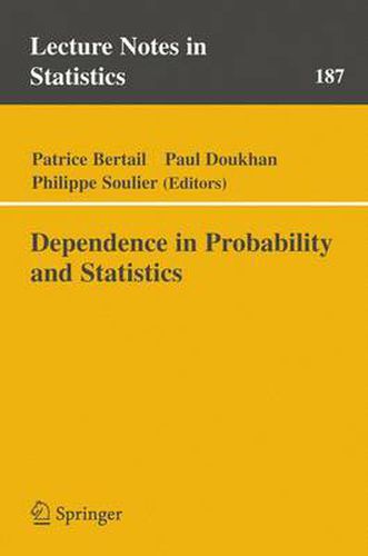 Cover image for Dependence in Probability and Statistics