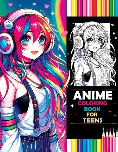 Cover image for Anime Coloring Book for Teens