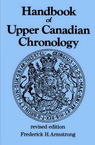 Cover image for Handbook of Upper Canadian Chronology: Revised Edition