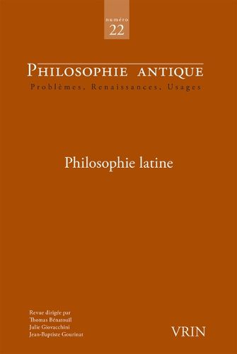 Cover image for Philosophie Latine