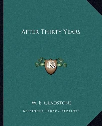 Cover image for After Thirty Years