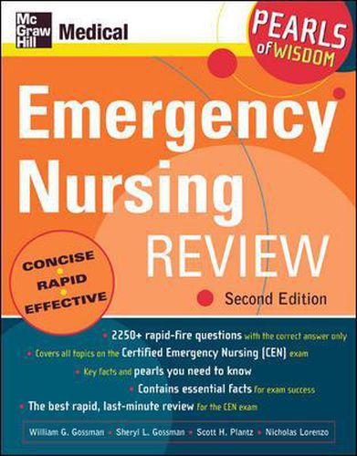 Cover image for Emergency Nursing Review: Pearls of Wisdom, Second Edition