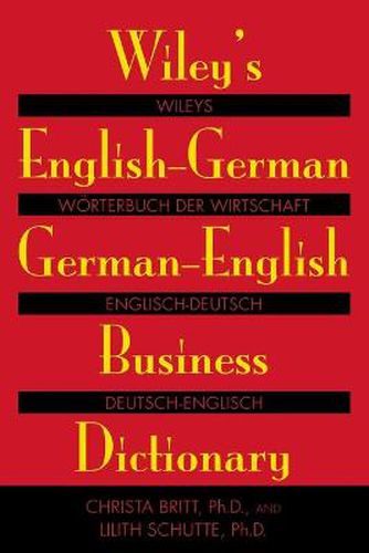 Cover image for Wiley's English-German, German-English Business Dictionary