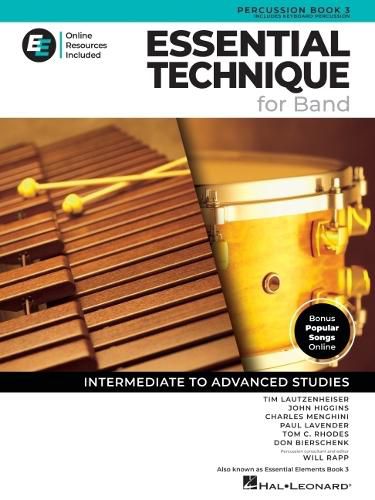 Cover image for Essential Elements for Band - Percussion/Keyboard Percussion Book 3 with Eei