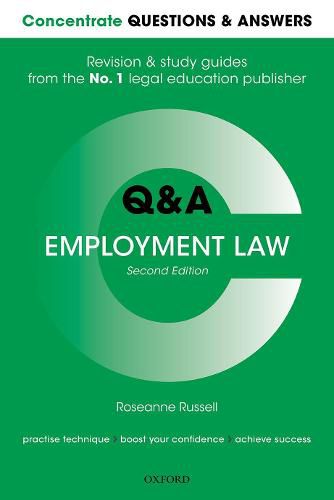 Cover image for Concentrate Questions and Answers Employment Law: Law Q&A Revision and Study Guide