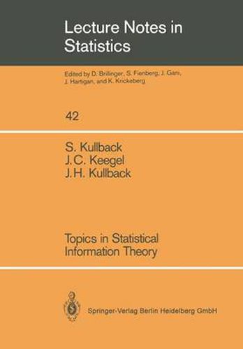 Cover image for Topics in Statistical Information Theory