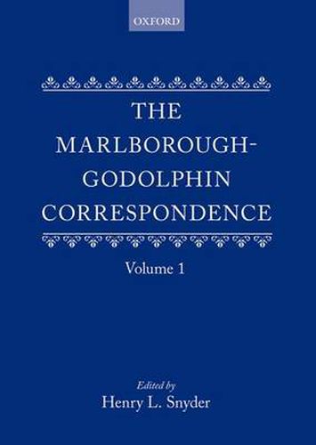 Cover image for The Marlborough-Godolphin Correspondence, Volume I