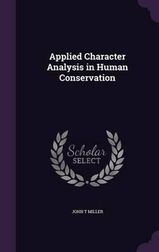 Cover image for Applied Character Analysis in Human Conservation