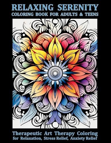 Cover image for Relaxing Serenity Coloring Book For Adults & Teens